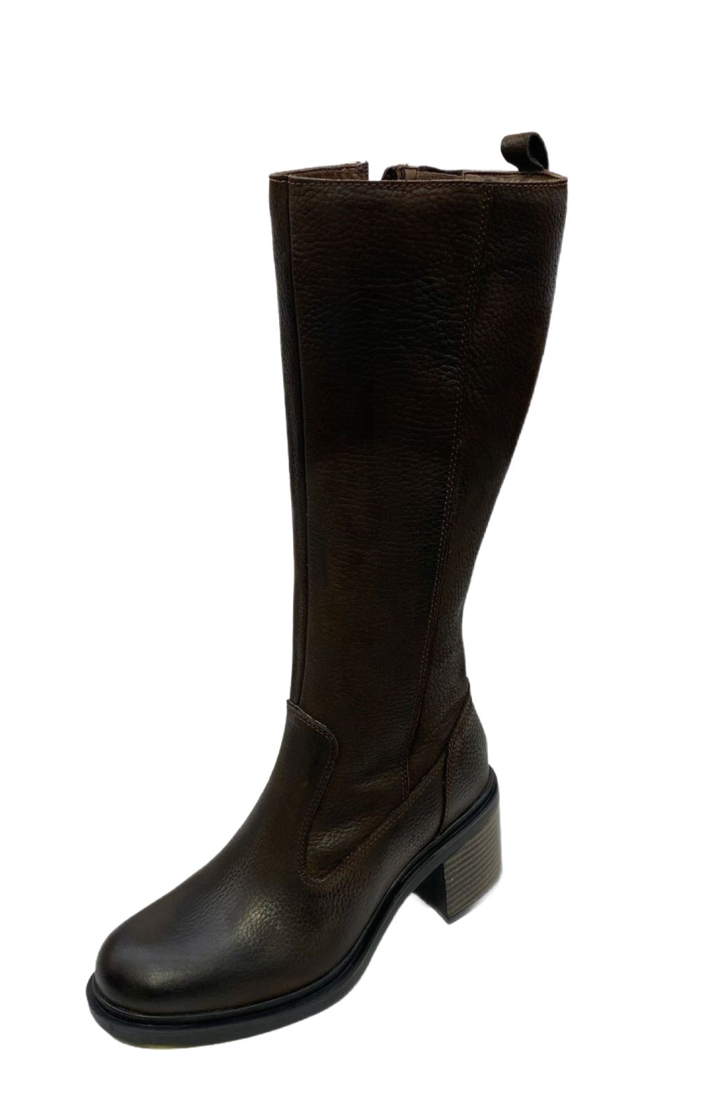 Elegant Dark Brown Grained Leather Boots - Quality Leather Product Manufactured By Mammamia İç Ve Dış Ticaret A.ş.. Contact For B2B Orders.