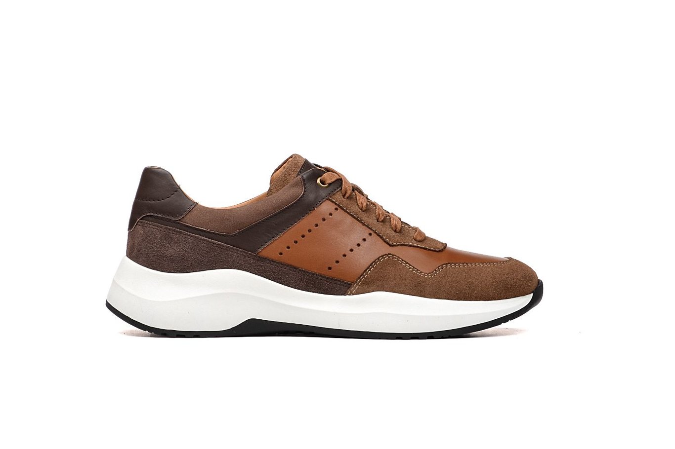 Herren Luxus Leder Paneel Moderne Sneaker