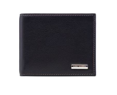 Elegantes Schwarzes Leder Portemonnaie Kontrastnaht - Qualitatives Lederprodukt Hergestellt Von Dima Gıda Tekstil Deri İnşaat Maden Turizm Orman Ürünleri Sanayi Ve Ticaret Ltd.şti.. Kontakt Für B2B-Bestellungen.