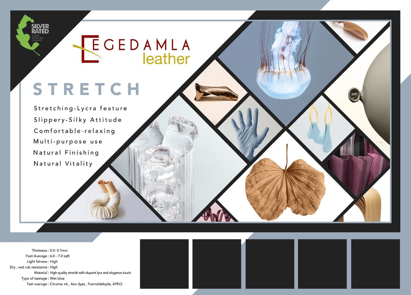Supple Stretch Ovine Leather For Elegant Garments - Quality Leather Product Manufactured By Özküplemez Deri̇ Ve Tarim San. Ti̇c. Ltd. Sti̇.. Contact For B2B Orders.