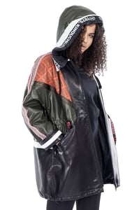 Distinctive Panel Design Oversized Leather Jacket - Quality Leather Product Manufactured By G.r. Deri̇ Teksti̇l Ayakkabi Ve Hedi̇yeli̇k  Eşya Ürünleri̇ San.ve Ti̇c. Ltd. Şti̇.. Contact For B2B Orders.