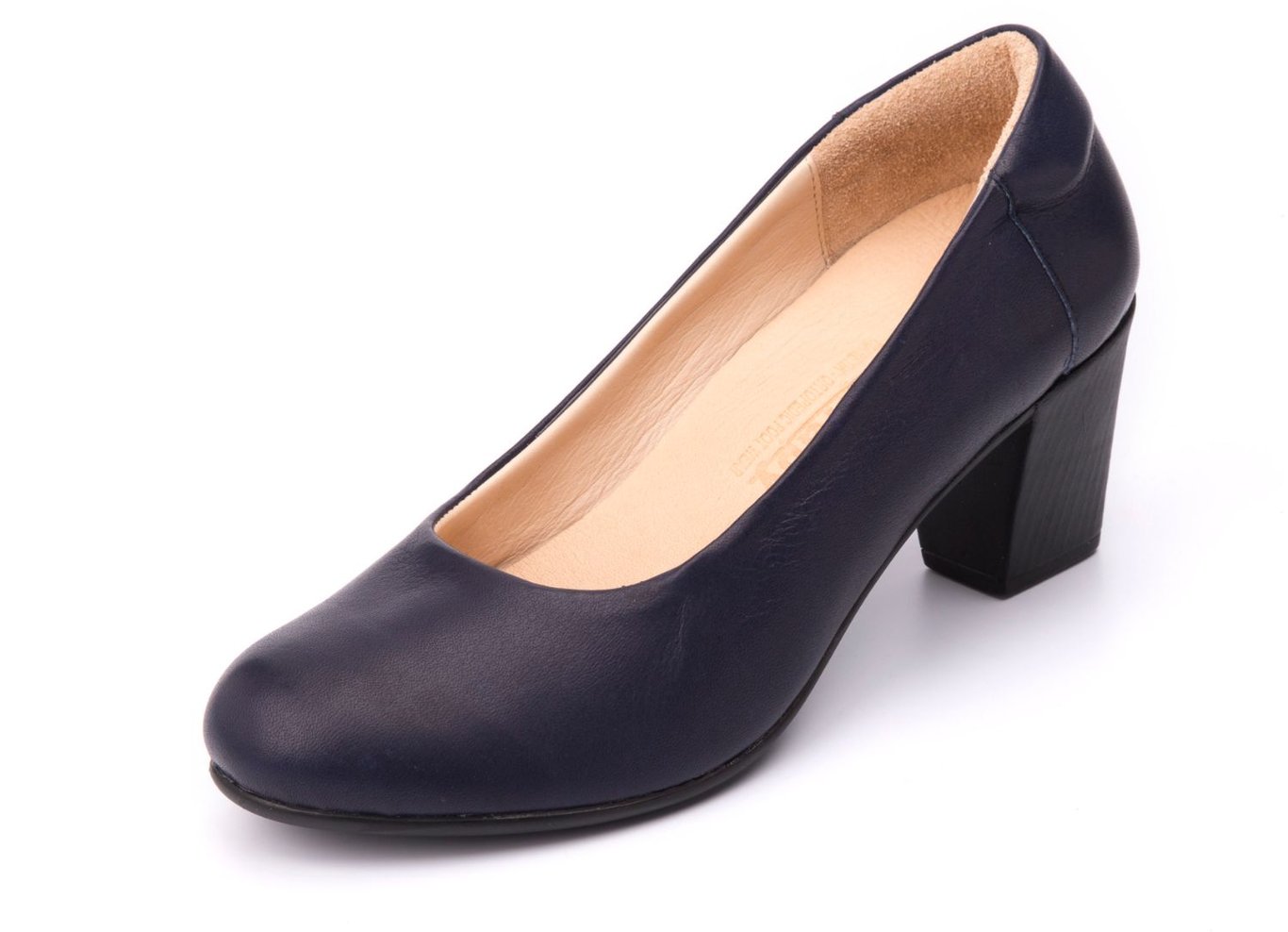 Elegant Leather Block Heel Comfort Pumps - Quality Leather Product Manufactured By Arti Medikal Tibbi Malzemeler Ihr.ith.san. Ve Tic.ltd.sti. Contact For B2B Orders.