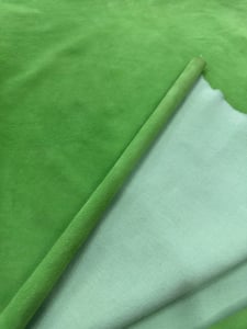 Vibrant Green Ovine Suede Leather Elegance - Quality Leather Product Manufactured By Akaylar Deri̇ San Ve Ti̇c.aş.. Contact For B2B Orders.
