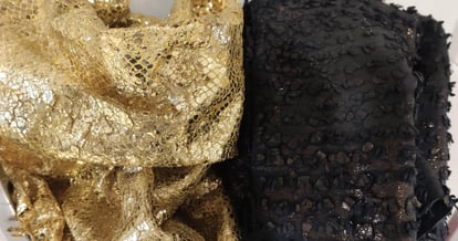 Opulent Metallic Gold Snakeskin Ovine Leather Fashion - Quality Leather Product Manufactured By Marmara Deri San. Ve Tic. Ltd. Şti.. Contact For B2B Orders.