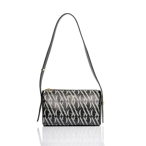 Elegant Monogram Patterned Calf Leather Shoulder Bag - Quality Leather Product Manufactured By Glowleather Leather Industry Trade Limited Company. Contact For B2B Orders.