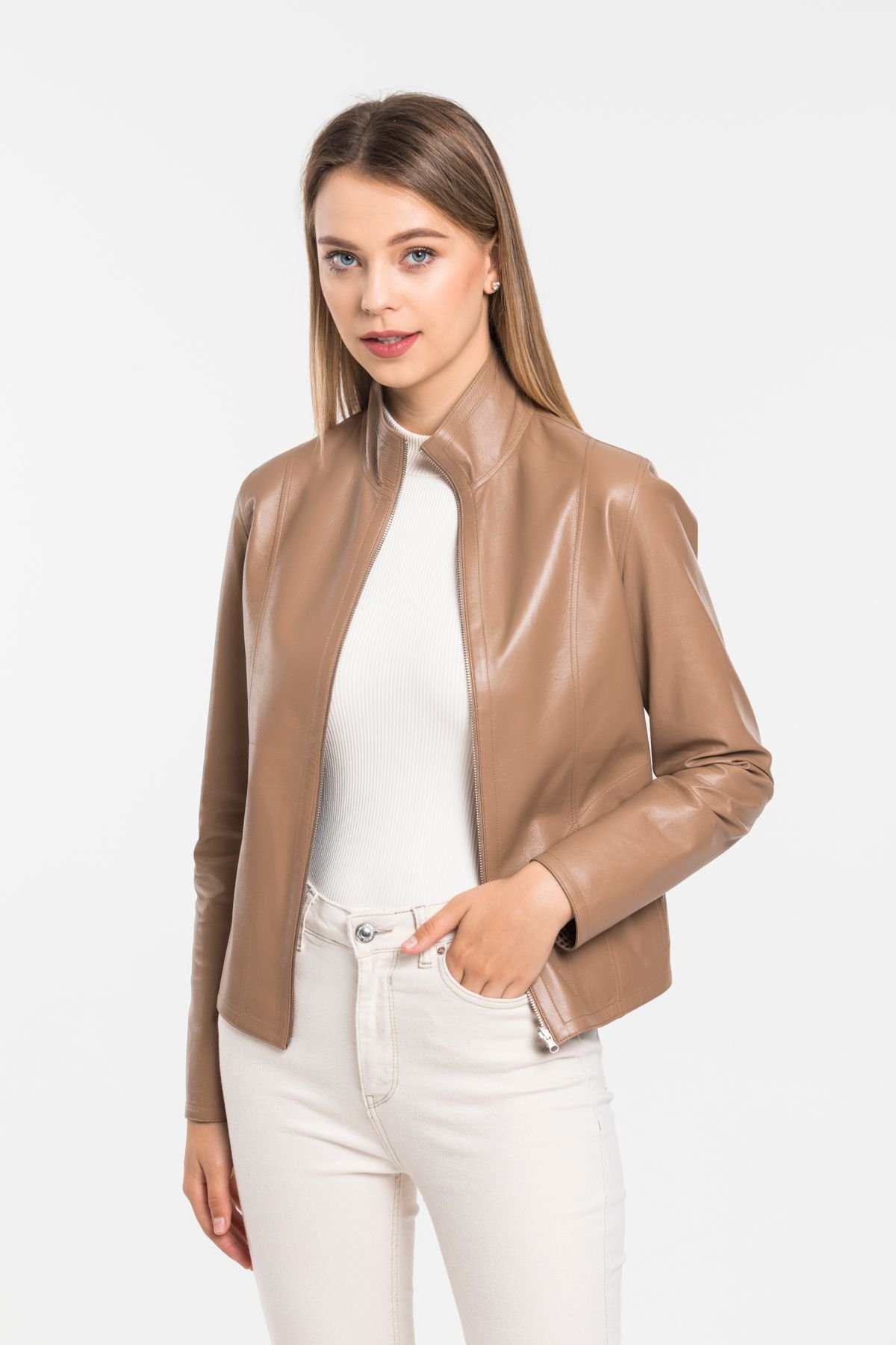 Reversible Leather Jacket for Ladies