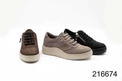 Women Leather Zipper Comfort Platform Sneakers - Quality Leather Product Manufactured By Penta Ayakkabi Deri San. Tic. A. S.. Contact For B2B Orders.