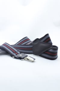 Mens Striped Elastic Suspenders Leather Accents - Quality Leather Product Manufactured By Hi̇cret Deri̇ Mamülleri̇ San. Ve Ti̇c. Ltd. Şti̇.. Contact For B2B Orders.