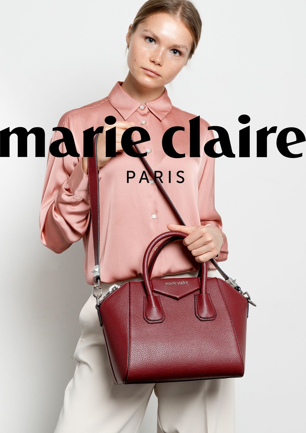 Marie Claire Burgundy Women Shoulder Bag Magda Mc212101230