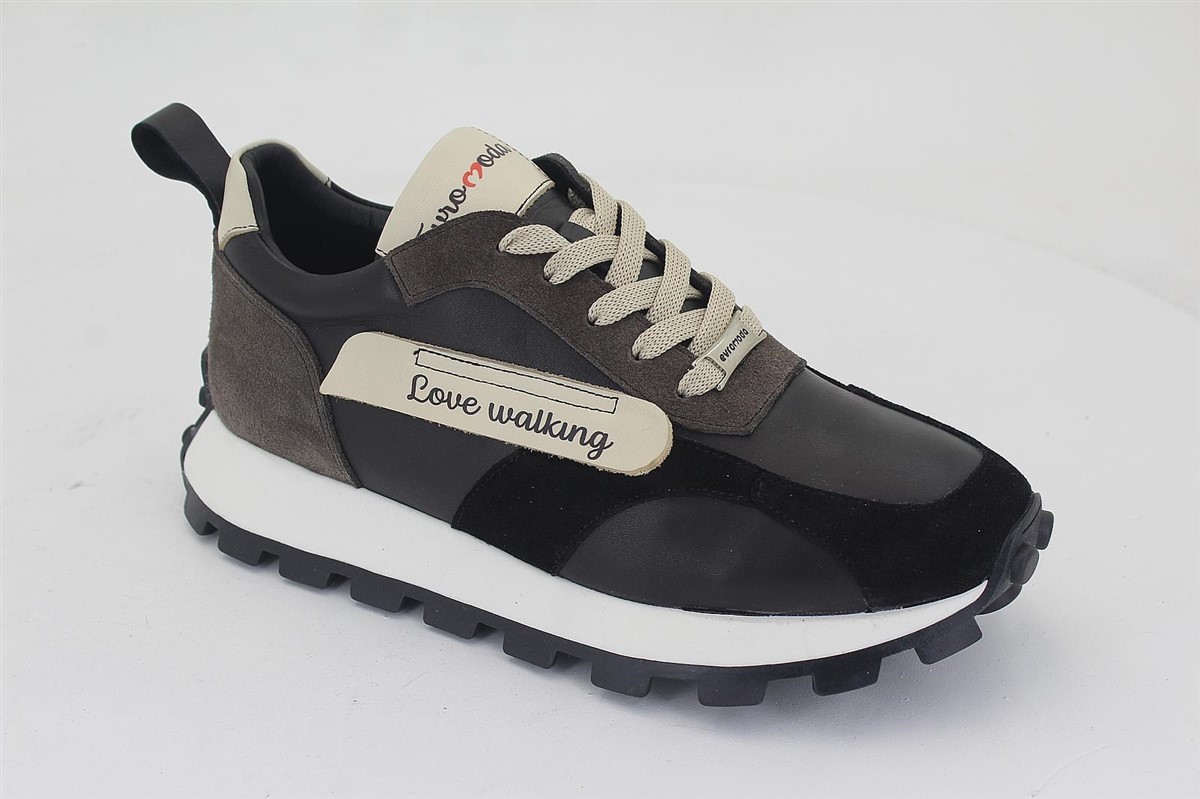 Women's Multi Textured Leather Fashion Sneakers