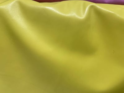 Vibrant Lime Yellow Ovine Garment Leather - Quality Leather Product Manufactured By Enes Deri Urunleri San. Ve Tic Ltd. Sti.. Contact For B2B Orders.