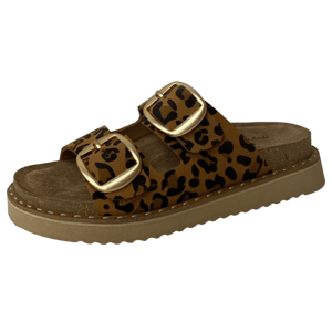 Leopard Print Leather Strapped Buckle Slippers - Quality Leather Product Manufactured By Mammamia İç Ve Dış Ticaret A.ş.. Contact For B2B Orders.