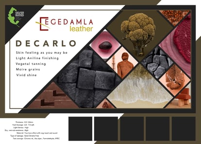 Decarlo Luxuriöses Bekleidungsleder Natürliche Narbung Lebhafter Glanz - Qualitatives Lederprodukt Hergestellt Von Özküplemez Deri̇ Ve Tarim San. Ti̇c. Ltd. Sti̇.. Kontakt Für B2B-Bestellungen.