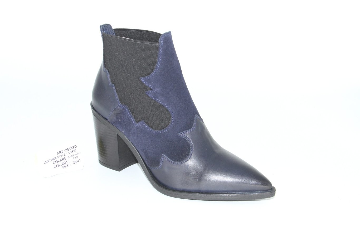 Knöchelhoher Komfortstiefel aus Leder