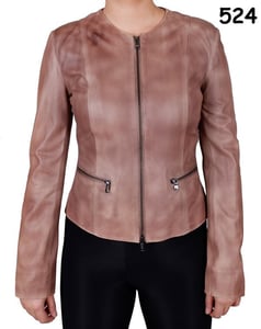 Elegant Contemporary Womens Leather Jacket Design - Quality Leather Product Manufactured By Canbol Deri̇ San. Ve Ti̇c.ltd.şti̇.. Contact For B2B Orders.