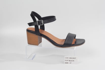 Elegant Genuine Leather Block Heel Sandal - Quality Leather Product Manufactured By Abk Ayakkabi Tekstil San Ve Dis Tic Ltd Sti. Contact For B2B Orders.