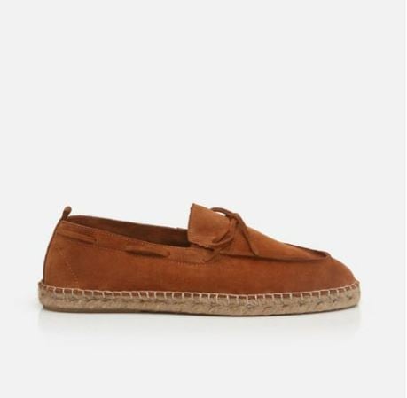 Mens Suede Moccasin Espadrille Cognac Brown - Quality Leather Product Manufactured By Karma Ayakkabıcılık San. Ve Tic Ltd Sti. Contact For B2B Orders.
