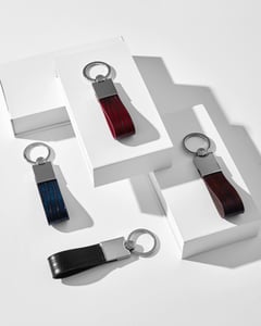 Sophisticated Genuine Leather Keychain Accessory - Quality Leather Product Manufactured By Gumus Saraciye San. Tic. Ltd. Şti. Contact For B2B Orders.
