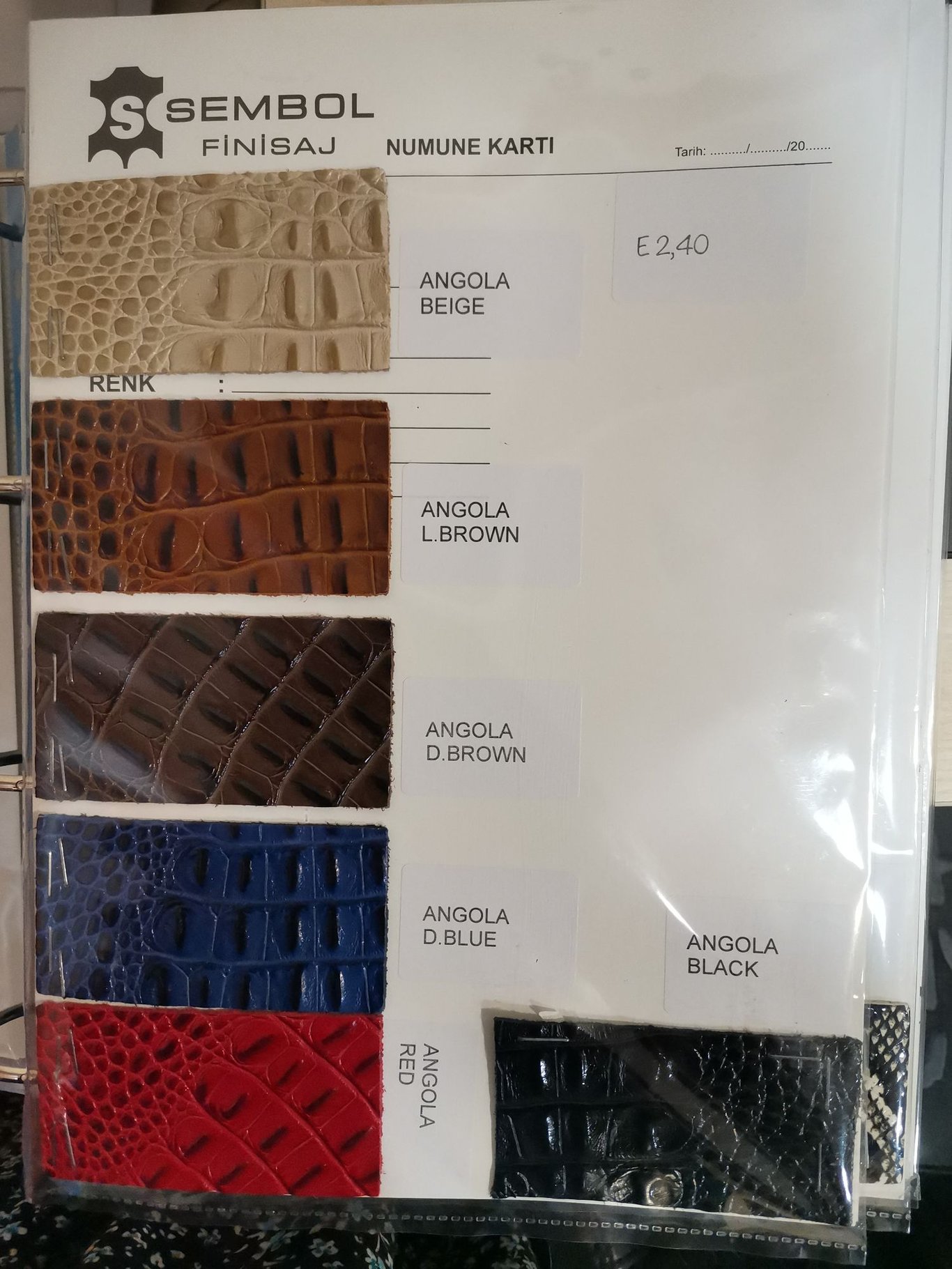 Exotic Crocodile Embossed Bovine Leather - Quality Leather Product Manufactured By Sembol Leather And Shoes. Contact For B2B Orders.