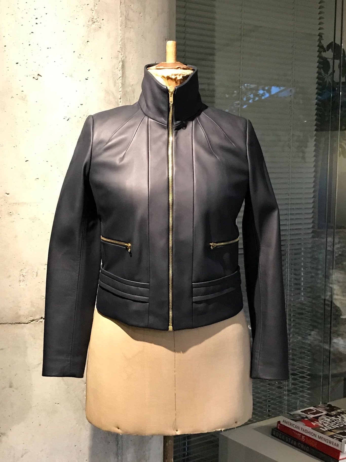 Short Women Lamb Nappa Leather Jacket