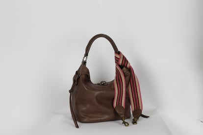 Elegant Braided Handle Genuine Leather Hobo Bag - Quality Leather Product Manufactured By Nurhan Çanta Deri San A.ş.. Contact For B2B Orders.