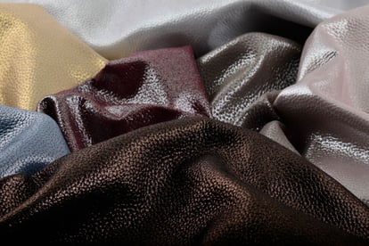 Shimmering Metallic Pebbled Bovine Leather Footwear - Quality Leather Product Manufactured By Ci̇han Deri̇ San. A.ş.. Contact For B2B Orders.