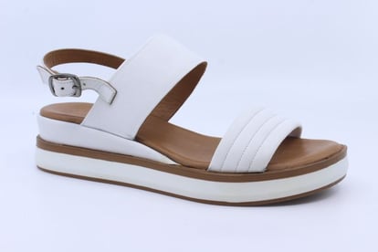 Chic White Leather Platform Sandals - Quality Leather Product Manufactured By Orion Ayakkabicilik San. Ti̇c. Ltd. Şti̇.. Contact For B2B Orders.