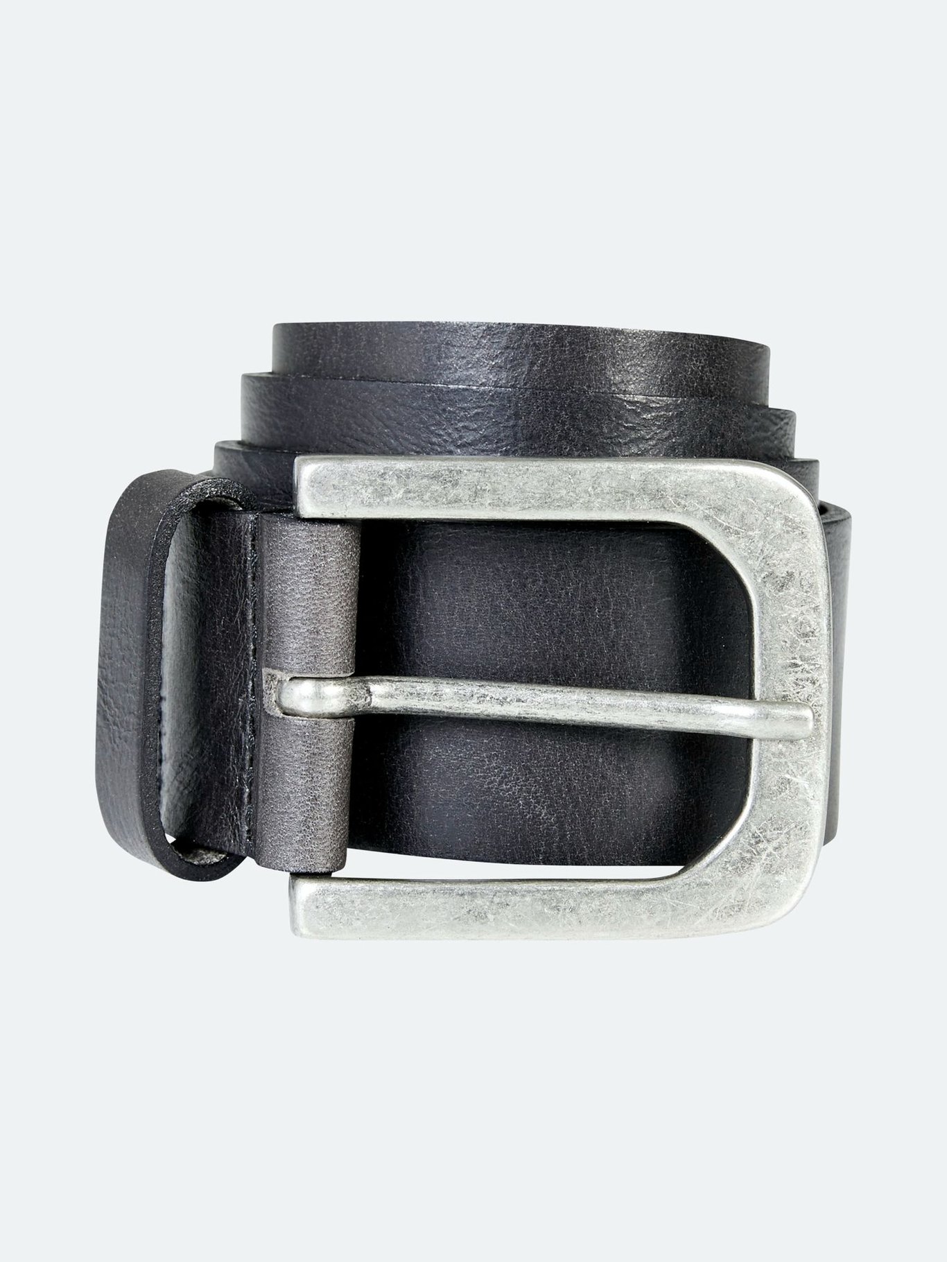 Mens Black Leather Classic Buckle Belt - Quality Leather Product Manufactured By Uysal Deri. Contact For B2B Orders.