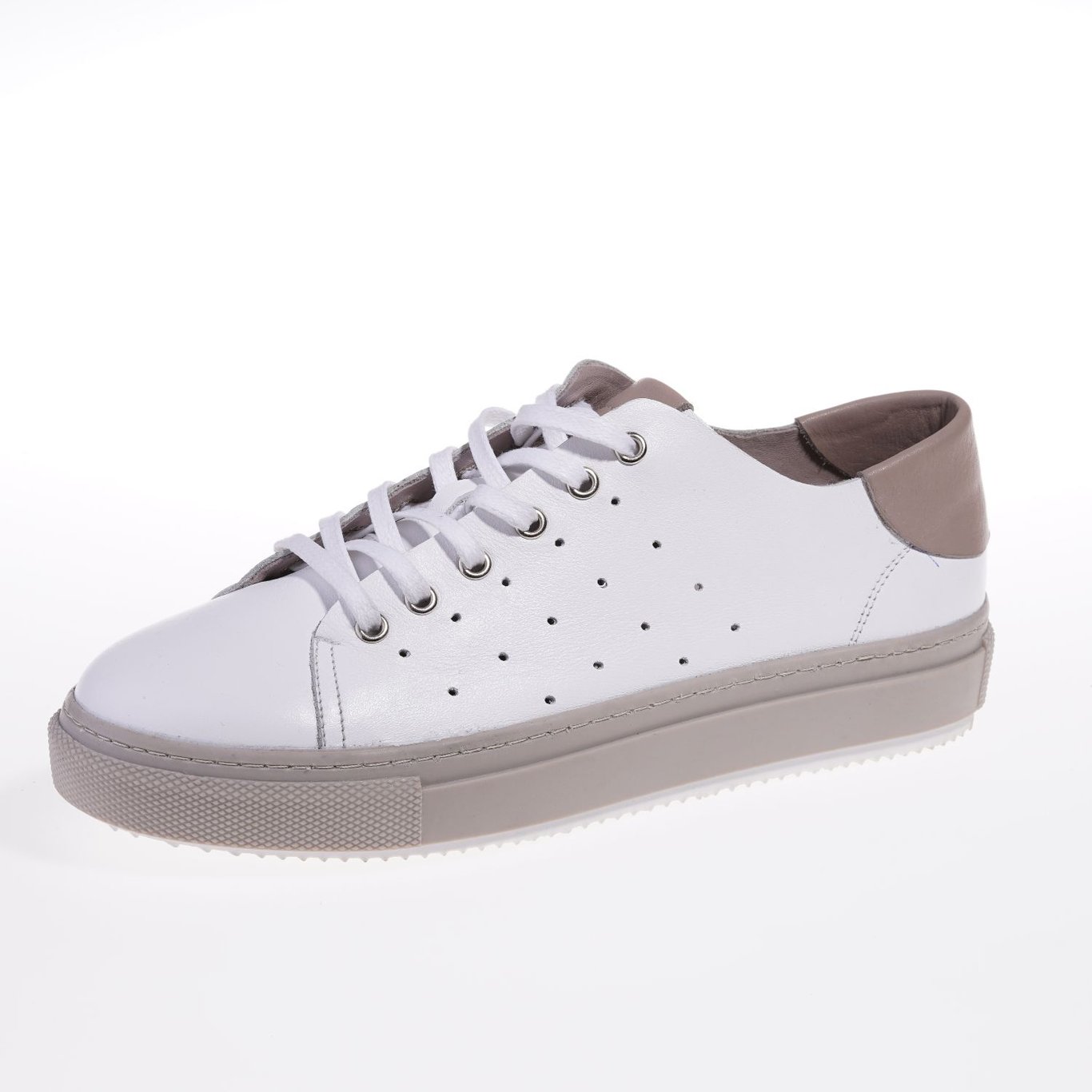 Elegante Weiße Leder Damen Sneaker Urbaner Chic