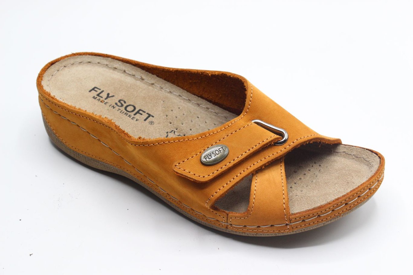 Women Nubuck Leather Comfort Slippers - Quality Leather Product Manufactured By Berk Ayakkabi Ve Saraciye San Tic Ltd. Contact For B2B Orders.