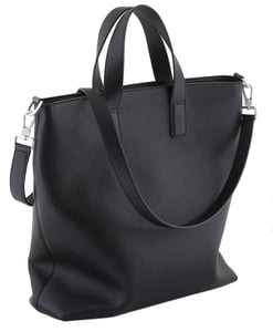 Mens Modern Elegant Black Calf Leather Tote Bag - Quality Leather Product Manufactured By Petek Saraciye Sanayi Ticaret A.s.. Contact For B2B Orders.