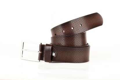 Men's Distinctive Perforated Leather Belt Style - Quality Leather Product Manufactured By Akyollar Deri Ve Med.ürün. San.ve Tic.ltd.şti.. Contact For B2B Orders.