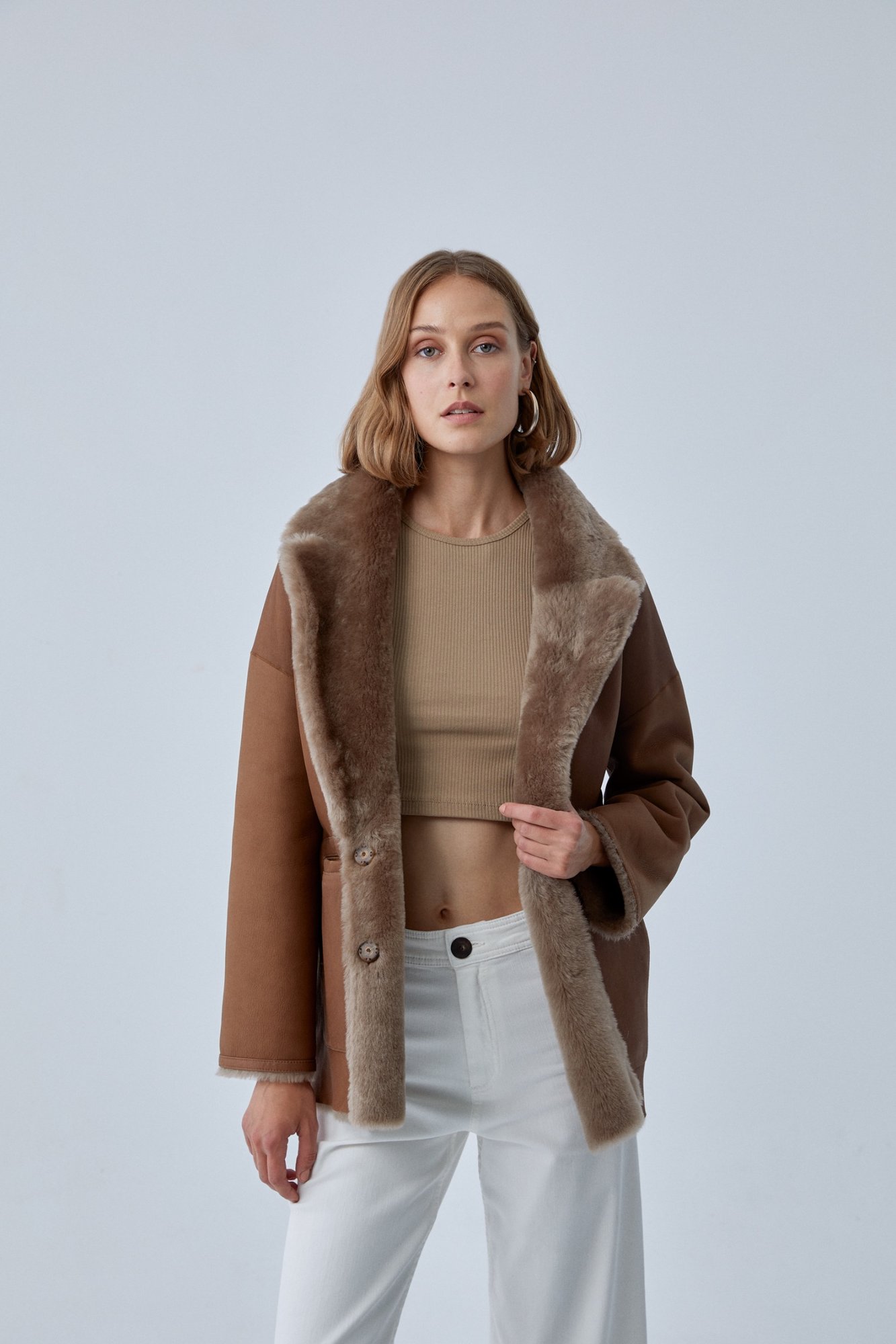 Shearling (Sheep-Lamb) Women Jacket