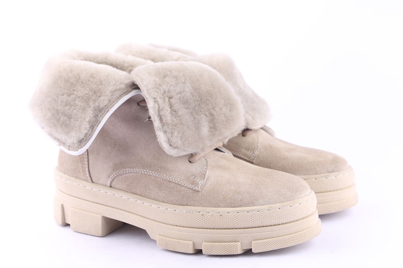 Luxurious Shearling Lined Suede Ankle Boots