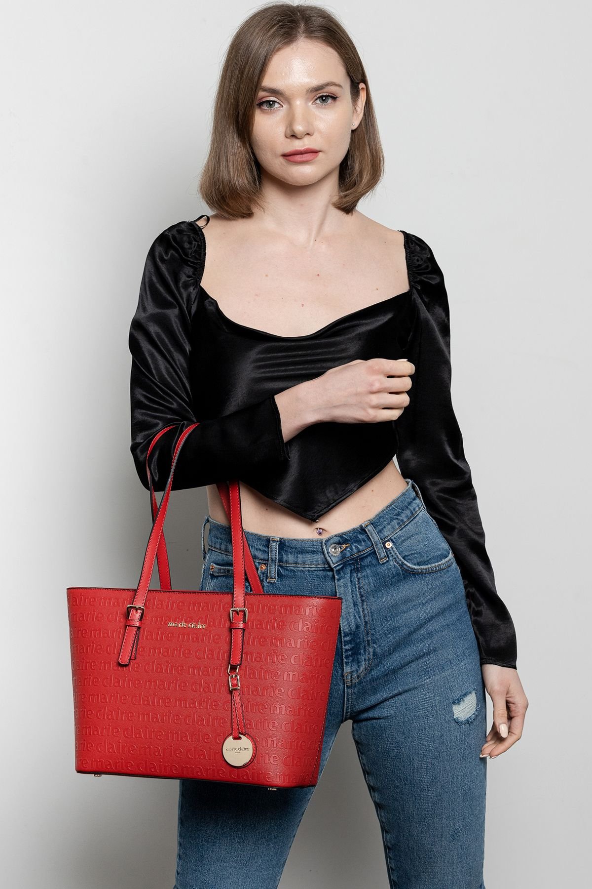 Marie Claire Red Women Shoulder Bag Mais Mc222101299