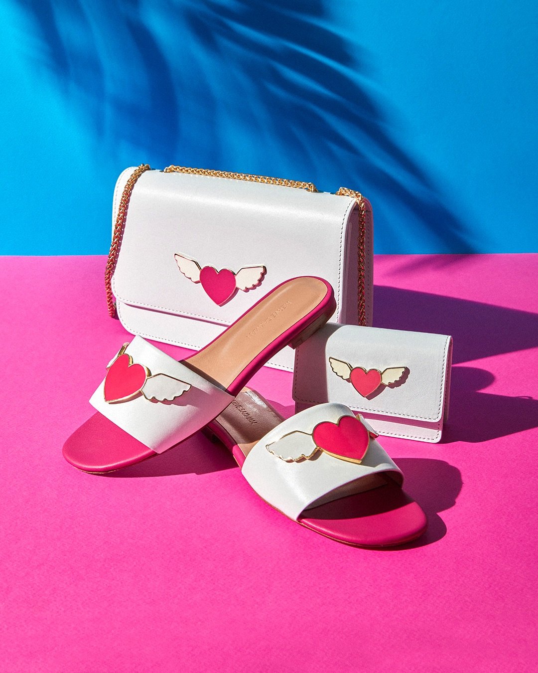 Winged Heart White Leather Summer Sandals - Quality Leather Product Manufactured By Merve Sakman Giyim Tasarım Ltd Sti. Contact For B2B Orders.