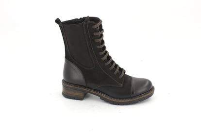 Elegante Zweifarbige Echtleder Schnürstiefel Damen - Qualitatives Lederprodukt Hergestellt Von Venüs Ayakkabicilik Ve Deri̇ Ürünleri̇ San. Ve Ti̇c. Ltd. Şti̇.. Kontakt Für B2B-Bestellungen.