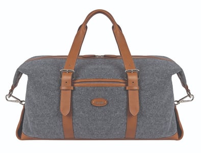 Elegante Graue Veloursleder Reisetasche - Qualitatives Lederprodukt Hergestellt Von Acar Saraciye Kreatif Uretim San A.s.. Kontakt Für B2B-Bestellungen.