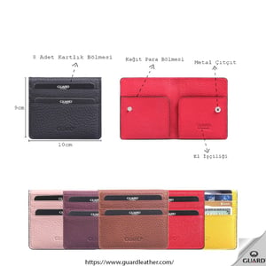 Premium Calf Leather Unisex Card Holder Wallet - Quality Leather Product Manufactured By Öz Özler Deri Mam.day.tük. Mall.san. Ve Tic. Ltd.şti̇. Contact For B2B Orders.