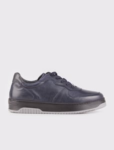 Mens Premium Grained Leather Urban Sneakers - Quality Leather Product Manufactured By Cabani Ayakkabi San. Ti̇c. A.ş.. Contact For B2B Orders.