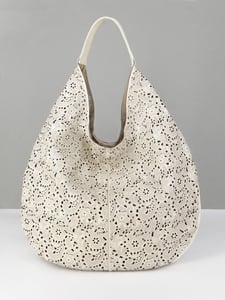 Elegant Laser Cut Calf Leather Hobo Shoulder Bag - Quality Leather Product Manufactured By Meşi̇n Deri̇ Ve Teksti̇l Ürünleri̇ San. Ve Diş Ti̇c. Ltd. Şti̇.. Contact For B2B Orders.