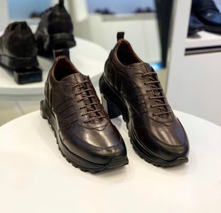 Dark Brown Leather Modern Classic Dress Shoes - Quality Leather Product Manufactured By Deva Ayakkabi San Ve Tic Ltd Sti. Contact For B2B Orders.