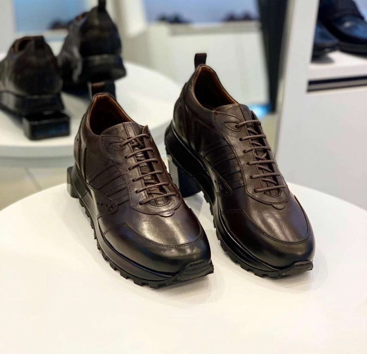 Dark Brown Leather Modern Classic Dress Shoes