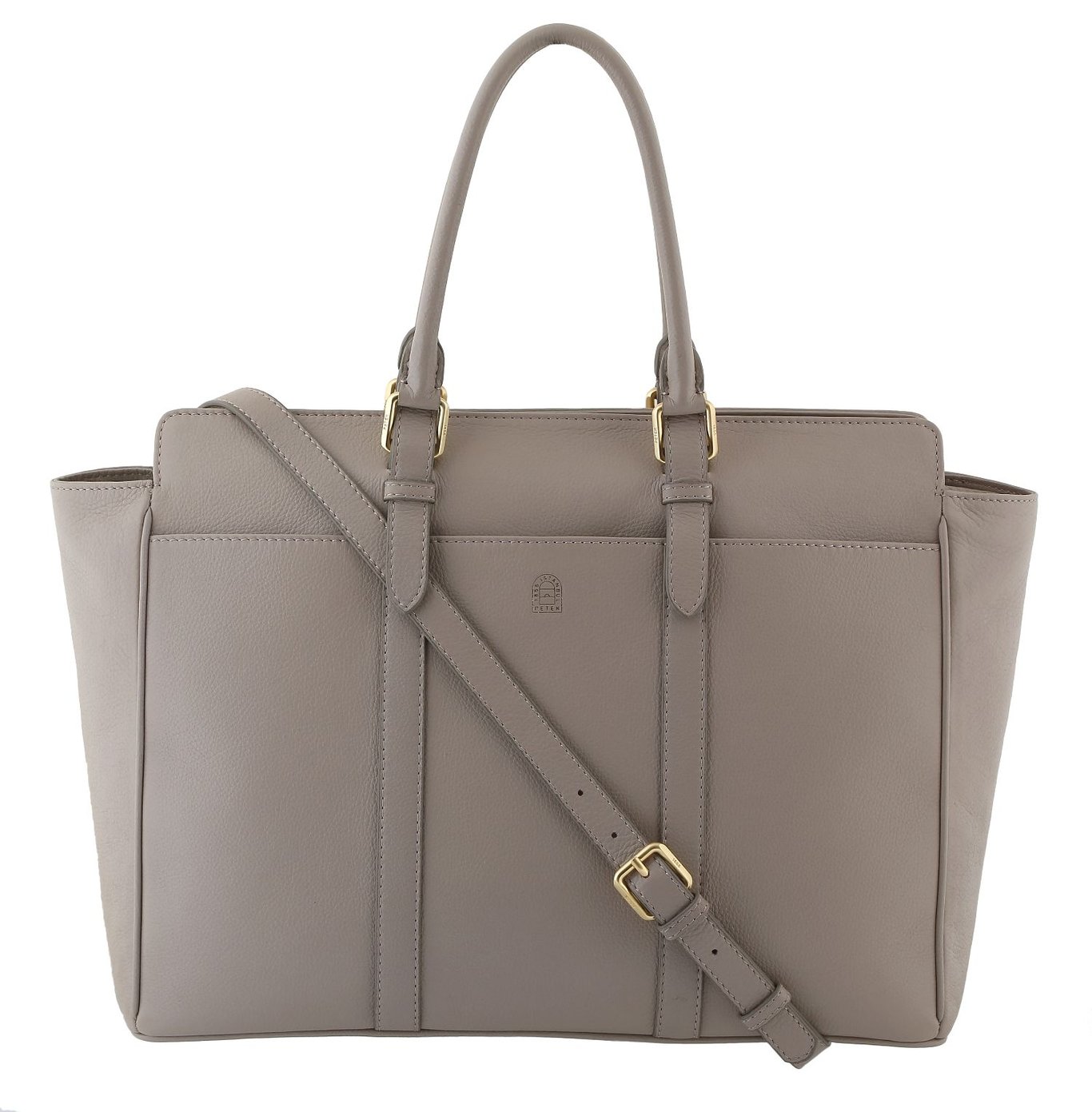 Chic Taupe Calf Leather Business Tote - Quality Leather Product Manufactured By Petek Saraciye Sanayi Ticaret A.s.. Contact For B2B Orders.