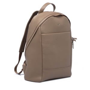Elegant Taupe Beige Calf Leather Unisex Backpack - Quality Leather Product Manufactured By Tergan Deri̇ Ürünleri̇ San. Ve Ti̇c. A.ş.. Contact For B2B Orders.