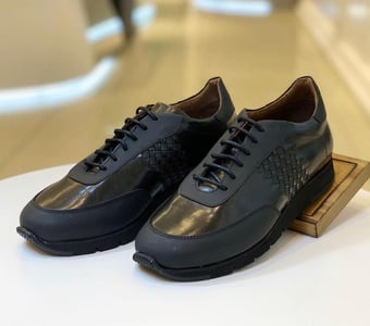 Modern Woven Leather Detail Mens Urban Shoes - Quality Leather Product Manufactured By Deva Ayakkabi San Ve Tic Ltd Sti. Contact For B2B Orders.
