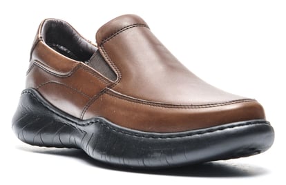 Herren Eleganter Cognacbrauner Leder Slipper Für Komfort Und Stil - Qualitatives Lederprodukt Hergestellt Von Hüdaverdi Spor Malzemeleri San. Tic. Ve Paz. Ltd. Şti.. Kontakt Für B2B-Bestellungen.