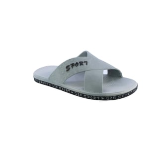 Modern Cross Strap Sporty Mens Slippers - Quality Leather Product Manufactured By Gezer Ayakkabi Deri̇ San. Ve Ti̇c. A.ş.. Contact For B2B Orders.