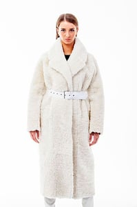 Elegant Shearling Long Coat Sophistication - Quality Leather Product Manufactured By Süed Mod Deri̇ci̇li̇k San Ve Ti̇c Ltd. Şti̇.. Contact For B2B Orders.