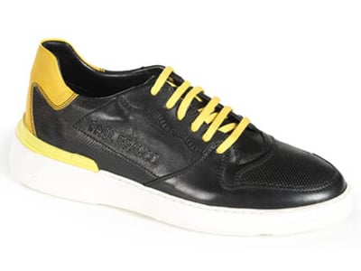 Mens Modern Leather Sneaker With Bold Color Accents - Quality Leather Product Manufactured By Ersi̇n Ayakkabi San Ti̇c Ltd Şti̇. Contact For B2B Orders.